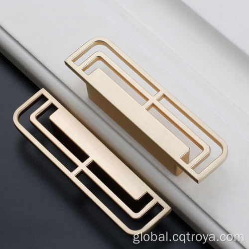 Furniture Drawer Handles ZAMAK Copper Wire Wardrobe Drawer Door Handle Supplier